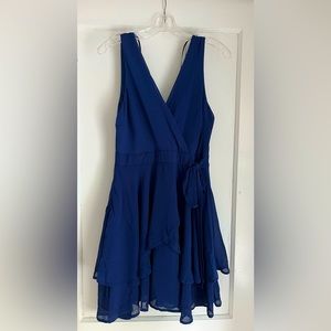 Windsor Blue Wrap Dress Size M